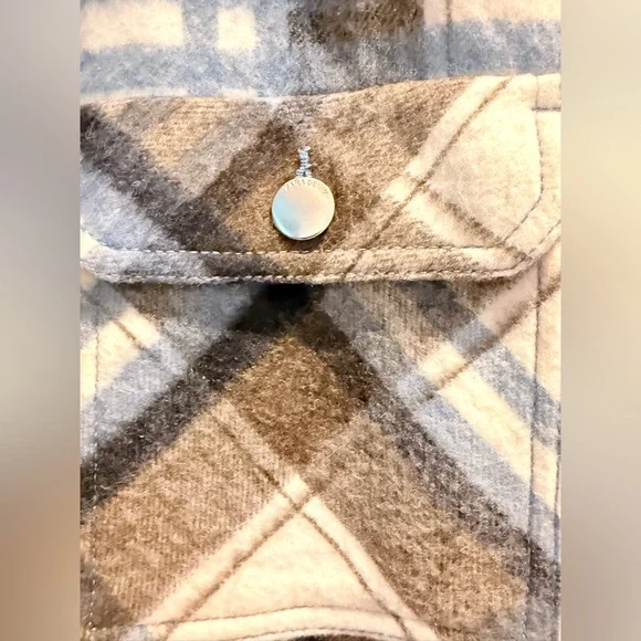 Zara Checkered Jacket Cropped Plaid Overshirt - Picture 3 of 11